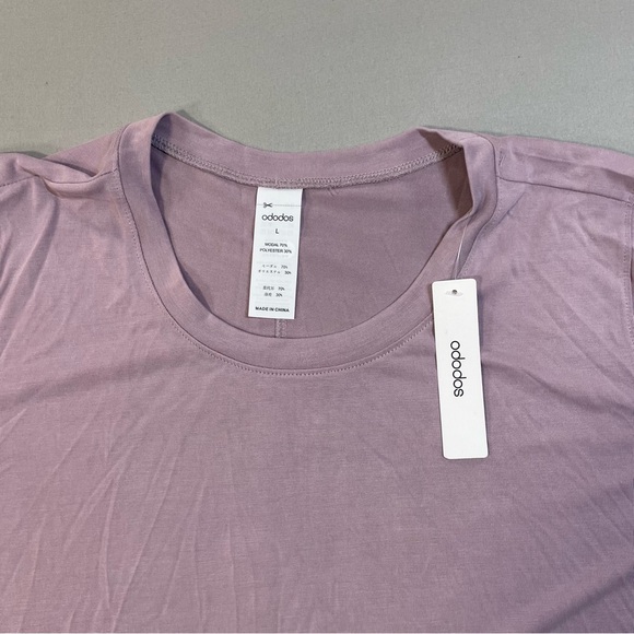 NWT ododos Athletic Relaxed-Fit Long Sleeve Tee, Flowy Curved Hem - Women Large - Picture 6 of 13